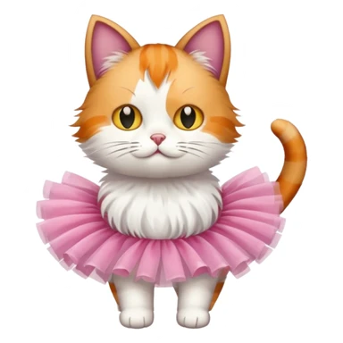 Cat with tutu sticker