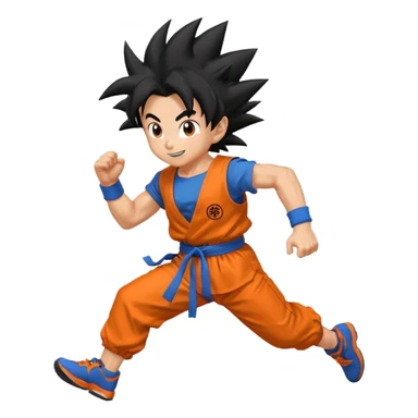 Goku 🐍🐉 run 😀🤣 sticker