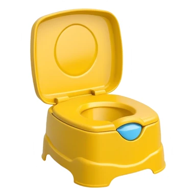 Yellow Children’s potty sticker