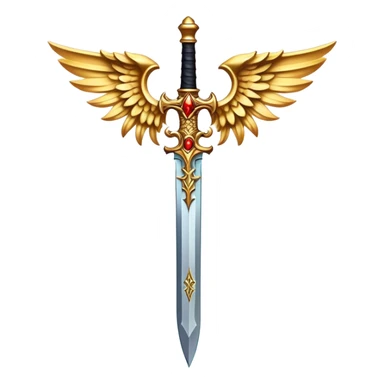 Angel x devil sword  sticker