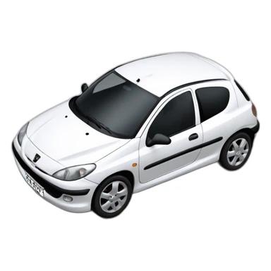 Peugeot 206 White sticker