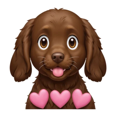 Boykin spaniel blowing kisses  sticker