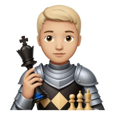 Player holding a knight,Chess club. sticker