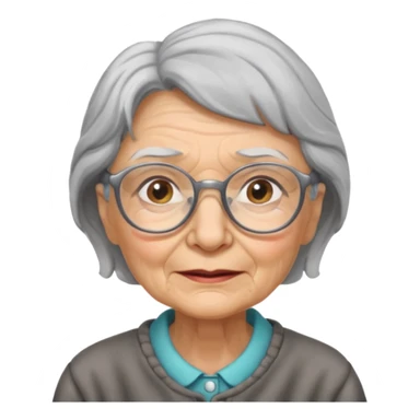 professor old woman sticker