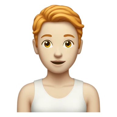 pale ginger lesbian sticker