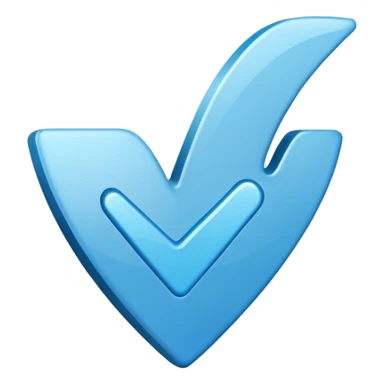 Palomita azul de verificado tiktok sticker
