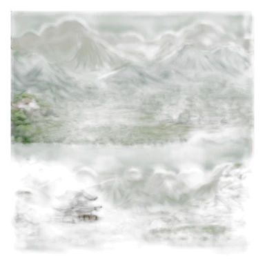 Paysage japonais sticker