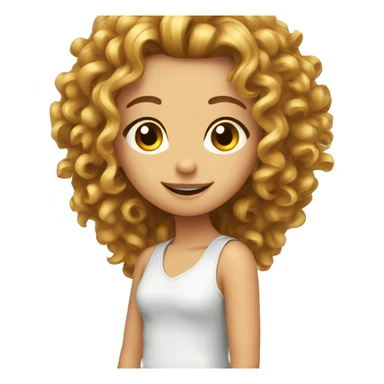 mädchen mit locken sticker