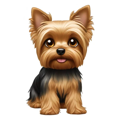 A yorkie dog  sticker