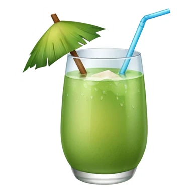 Green Coconut water sticker
