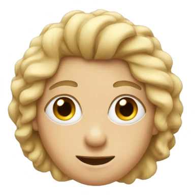 Heart with eyes and hair sticker