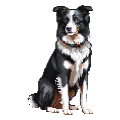 Merle Border Collie dog full body sticker