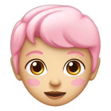 A baby pink heart sticker