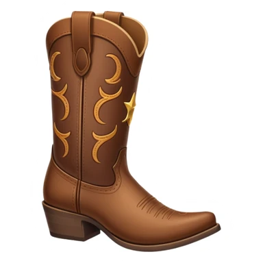 Cowboy boot’s emoji  sticker