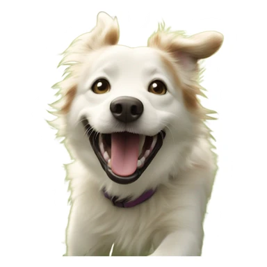 dog enjoying the great outdoors sticker