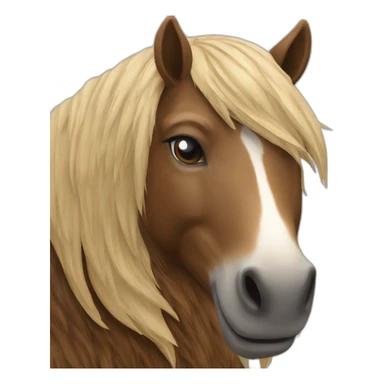 Cheval sur un gros ours sticker