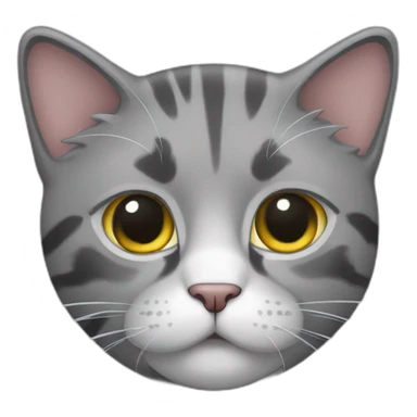 spenny cat gray sticker
