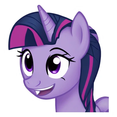 twilight sparkle smiling my little pony sticker