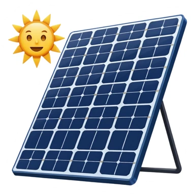 two dimensional solar panel sticker
