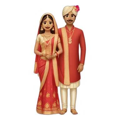 Indian wedding coupal sticker