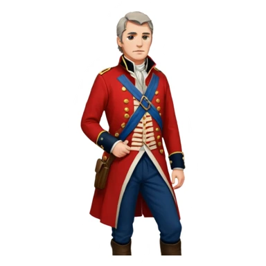 Loyalist Patrick Ferguson at the Revolutionary war Battle of Kings Mountain, with Wolves around him. sticker