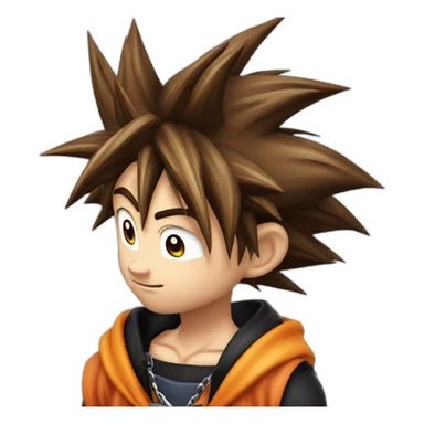 sora-kingdom-hearts-goku-drip sticker