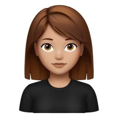 Roblox darians46 AVATARgirl whit brown hair and black shirt sticker