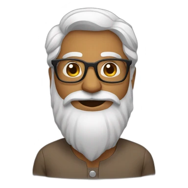 indian-guy-with-beard-and-glasses sticker