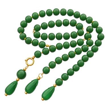 green prayer beads  sticker