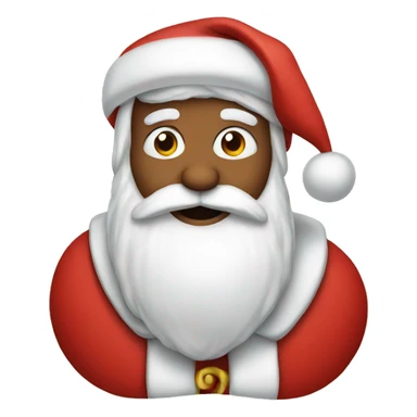 Santa with a bow sticker