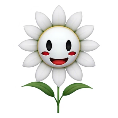 flower with scary theeth but no face sticker