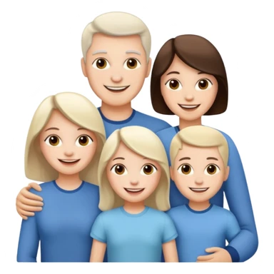 Family white sticker