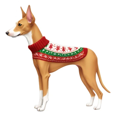 Pharaoh Hound wearing christmas Sweater  sticker