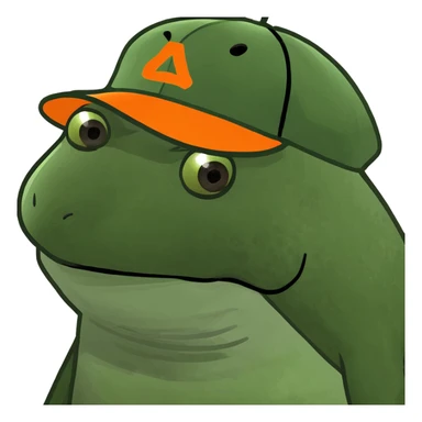 bufo with orange cap sticker