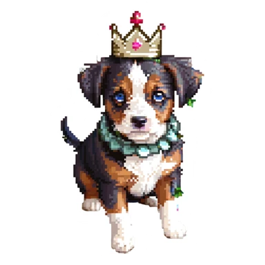 King Cavalier puppy sticker