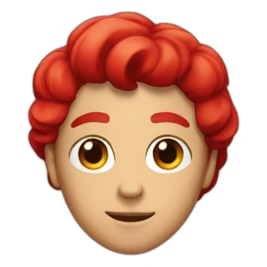 red steel heart sticker