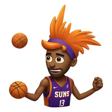 Phoenix suns basketball sticker