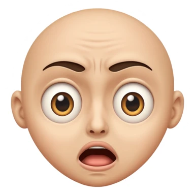 😱 — frightened face (wide-open eyes and mouth, expression) sticker