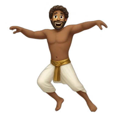 david dancing biblical sticker