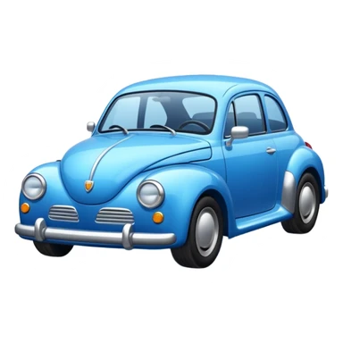 blue car ios emoji sticker