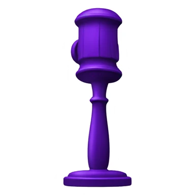 Purple judge hammer  sticker