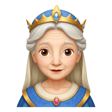 The kind and amiable grandmother in medieval fairy tales sticker