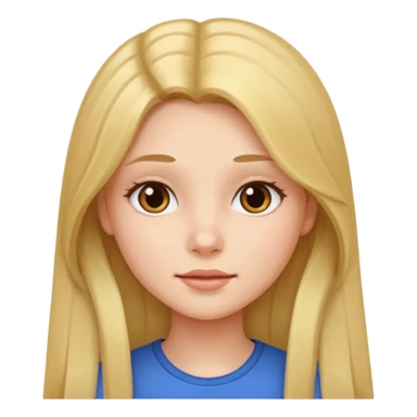 a girl with square face sticker