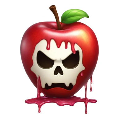 poison apple dripping sticker