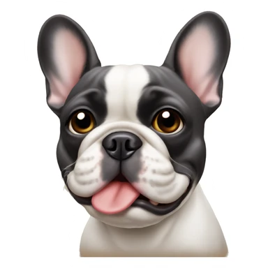 french bulldog with joint in mouth sticker