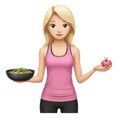 Render from knees up, view from the back, fair skinned woman, thin, long blond hair, cooking dinner in kitchen, pink loose tank top, showing natural B cup breast shape SFW, black yoga pants, perfect booty sticker