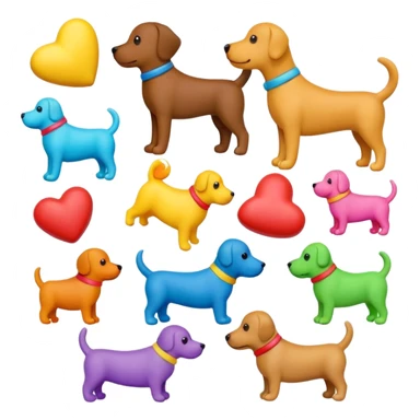 juguetes de perro sticker