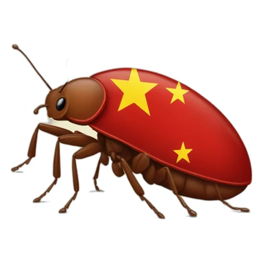 communist-bedbug-with-flag sticker
