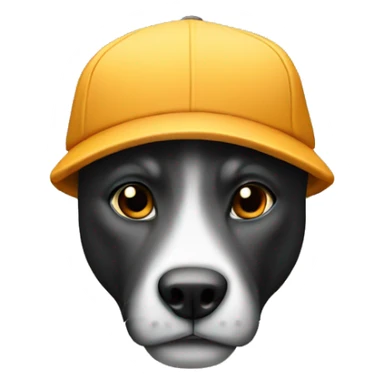 an animal with a cap written B sticker