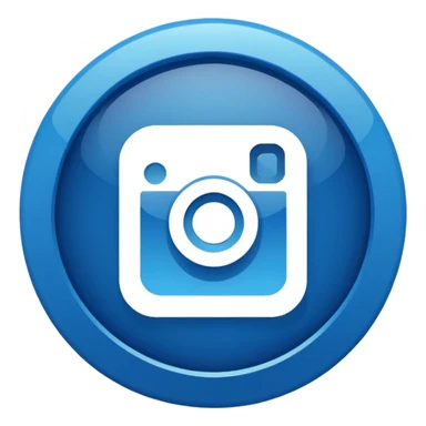 A high-resolution 2D icon of an Instagram-style verified badge.  sticker